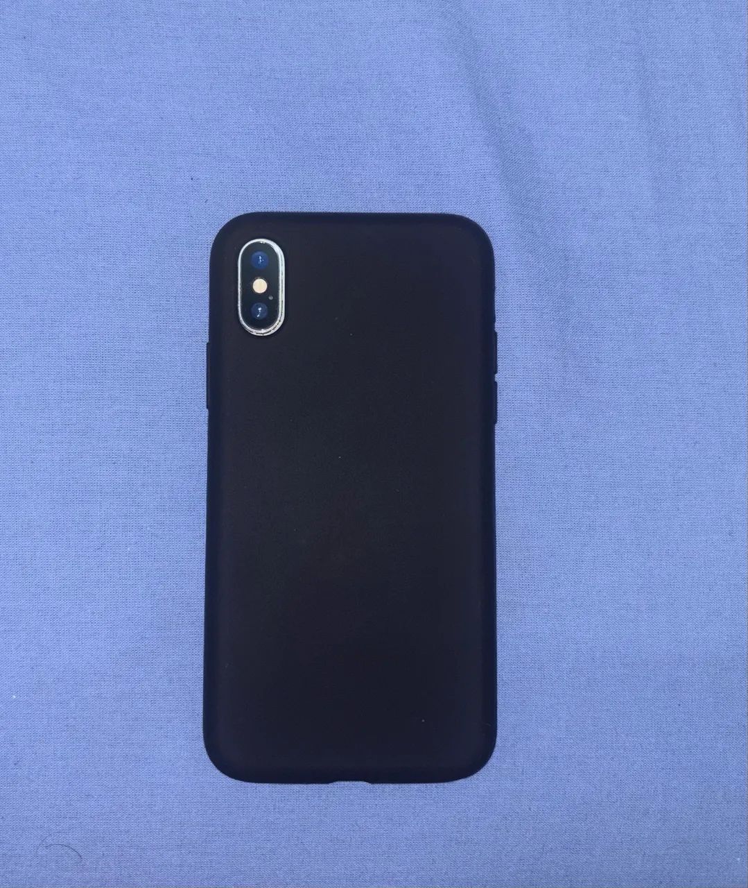 iPhone X usado, tela e bateria trocadas, capa e película inclusa