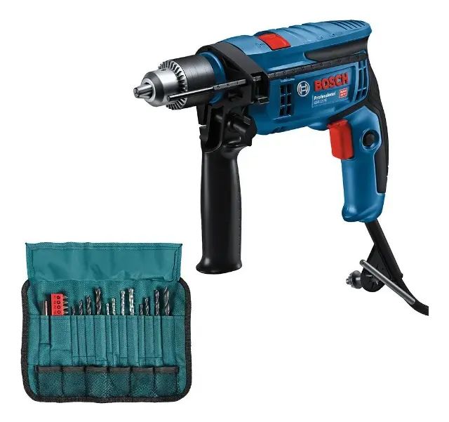 Furadeira De Impacto Gsb13re 1/2 750w 220v +23 Peças Bosch Neutro 220v