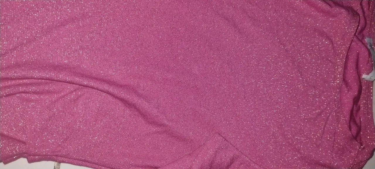 Blusa de manga comprida rosa com glitter marca:MK tamanho M - Foto 2