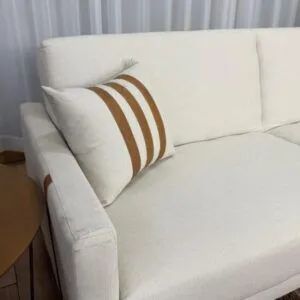 Sofa Cama Luizi 2.09m - Bege / frete gratis - Foto 3