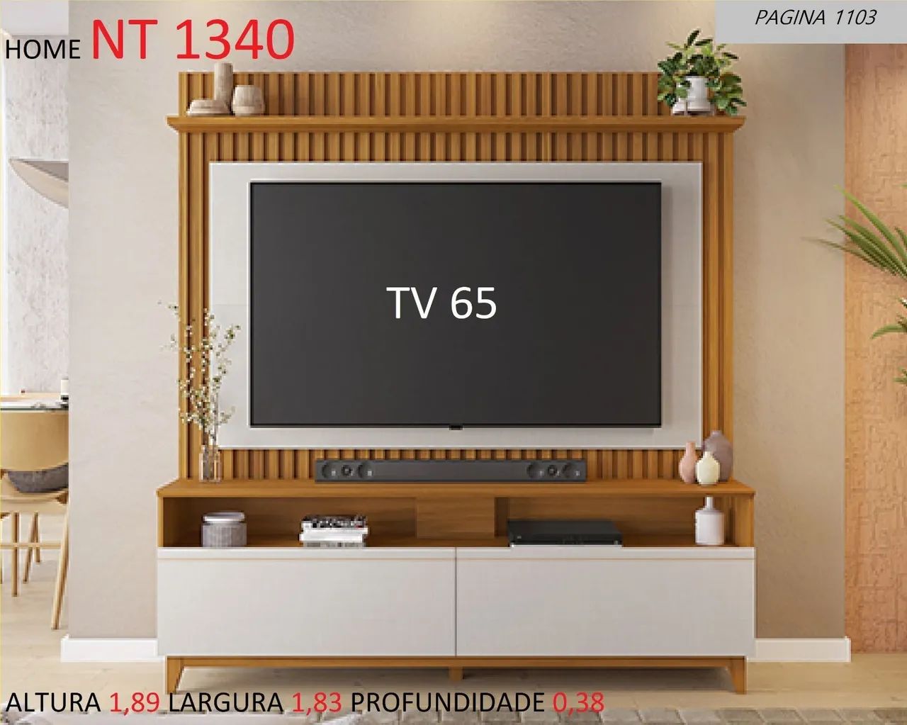 Home para 65 polegadas 