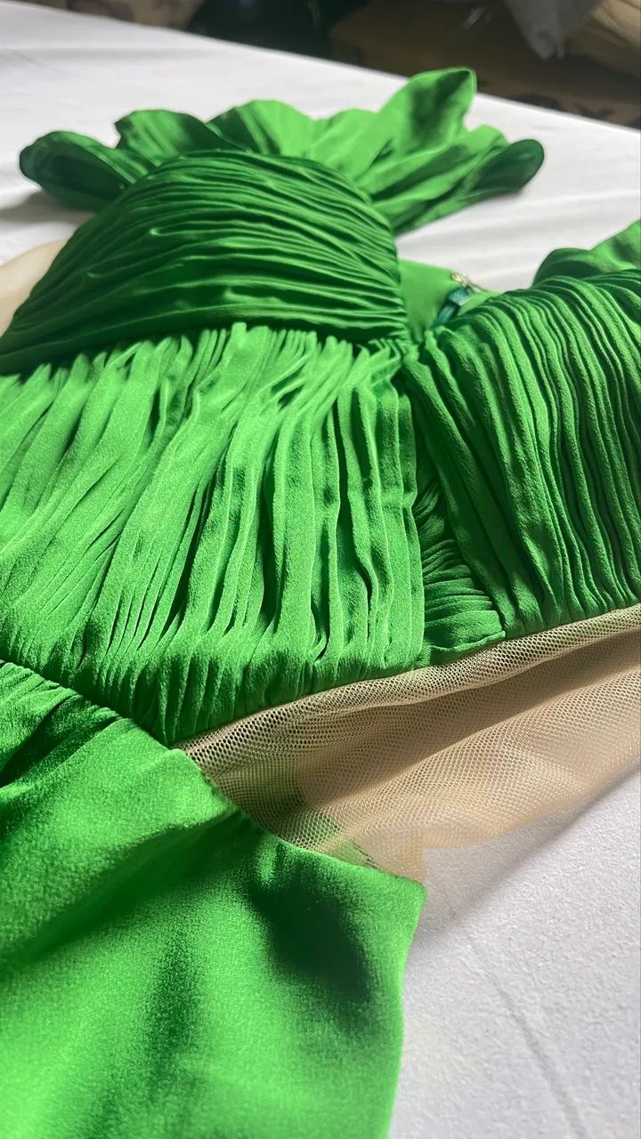 Vestido de festa verde longo P NOVO - Foto 5