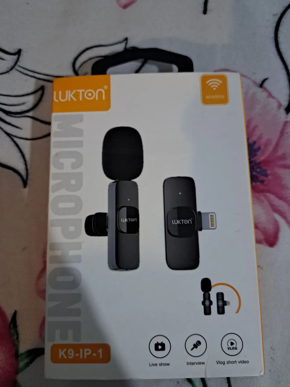 Microfone de lapela pra iPhone 
