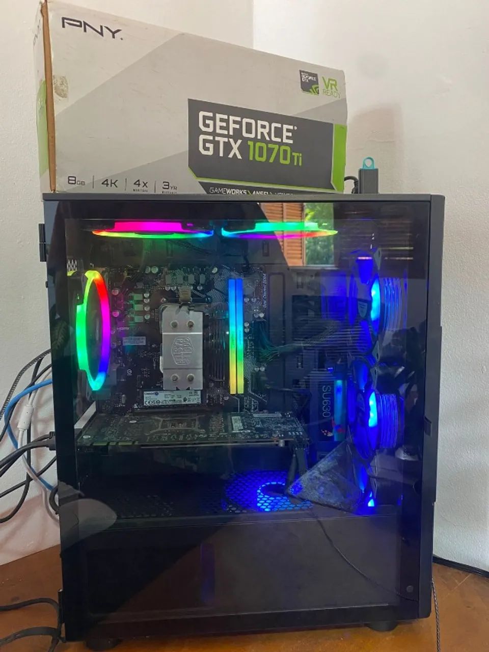 Pc Gamer - Gtx 1070 Ti 8gb + Ryzen 5 2600x + 16gb Ram 240 Gb 16 Gb Gtx 1070 Ti (Usado) - Foto 2