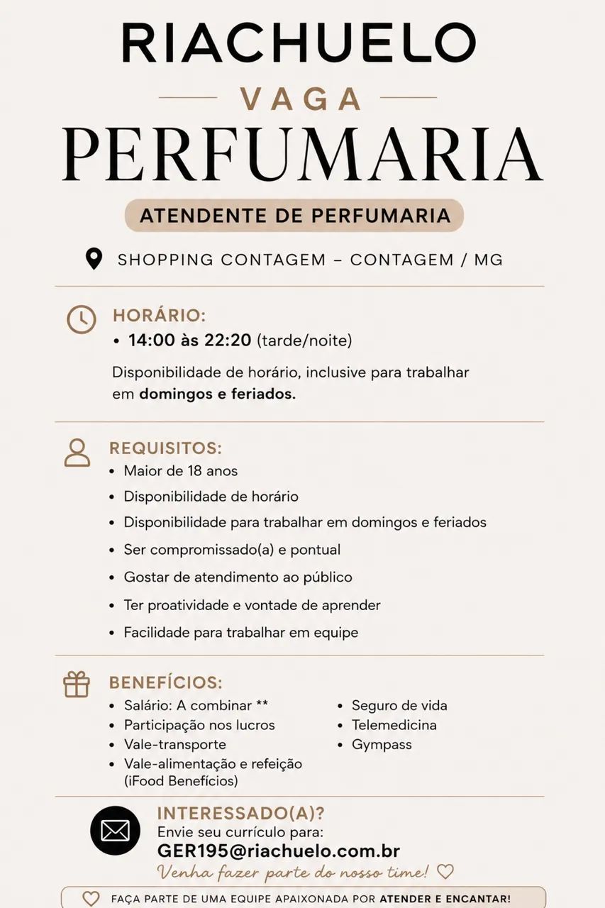 Oportunidade de emprego