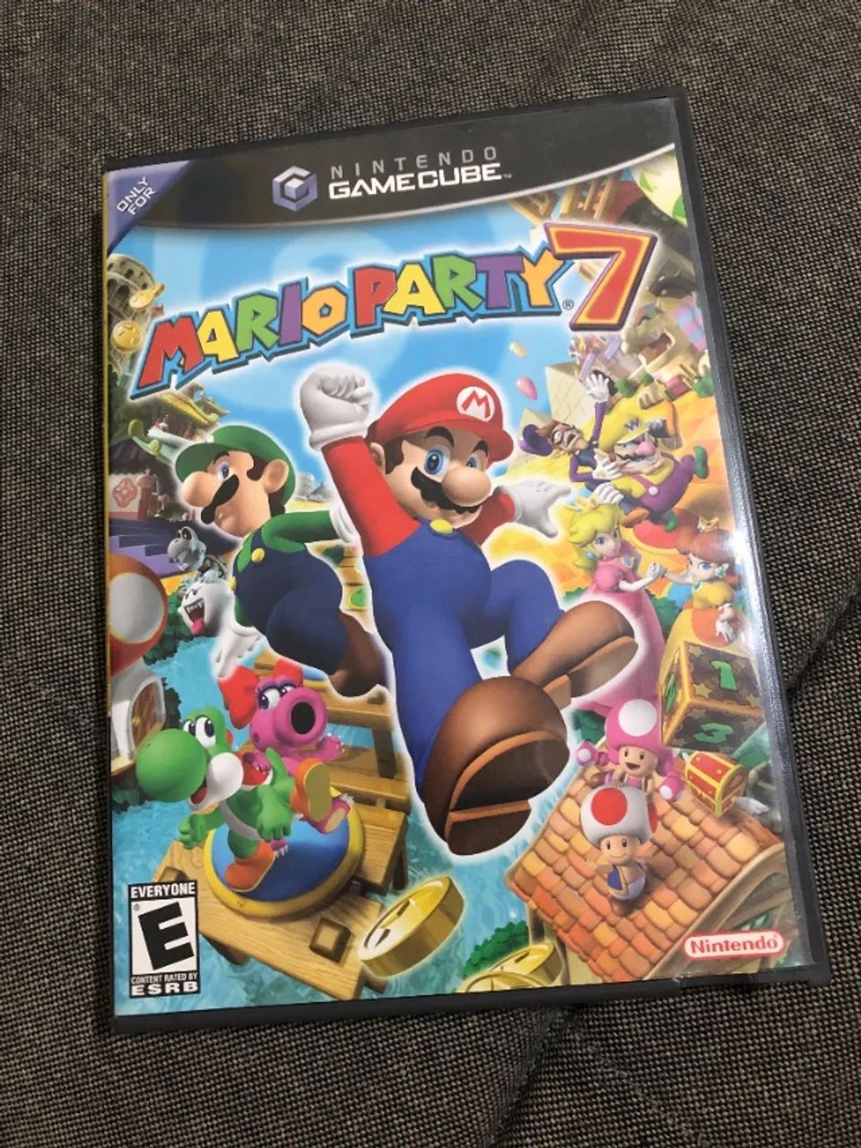 Nintendo Gamecube Mario Party 7 100% Completo Box + Microfone - Foto 3