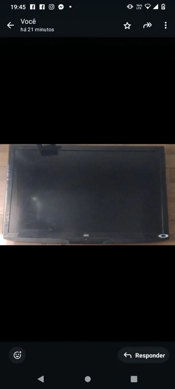Tv AOC 42 polegadas não é smart 