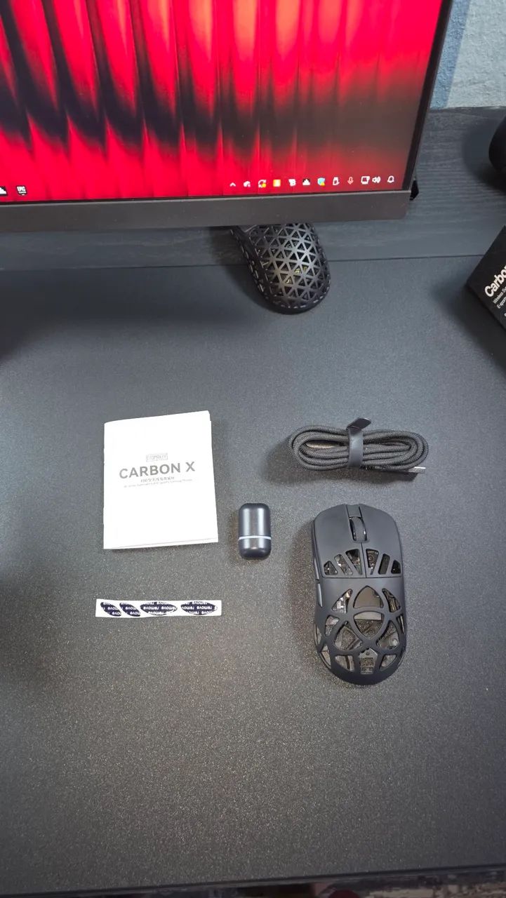 MOUSE EPOMAKER CarbonX mouse de carbono com dangle 8k de pollient  - Foto 5