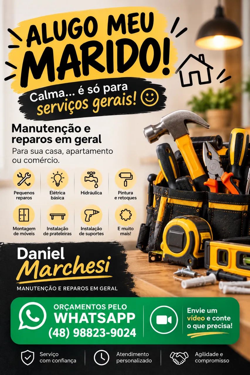 Alugo meu marido! Calma, é só para serviços gerais ? - Foto 2