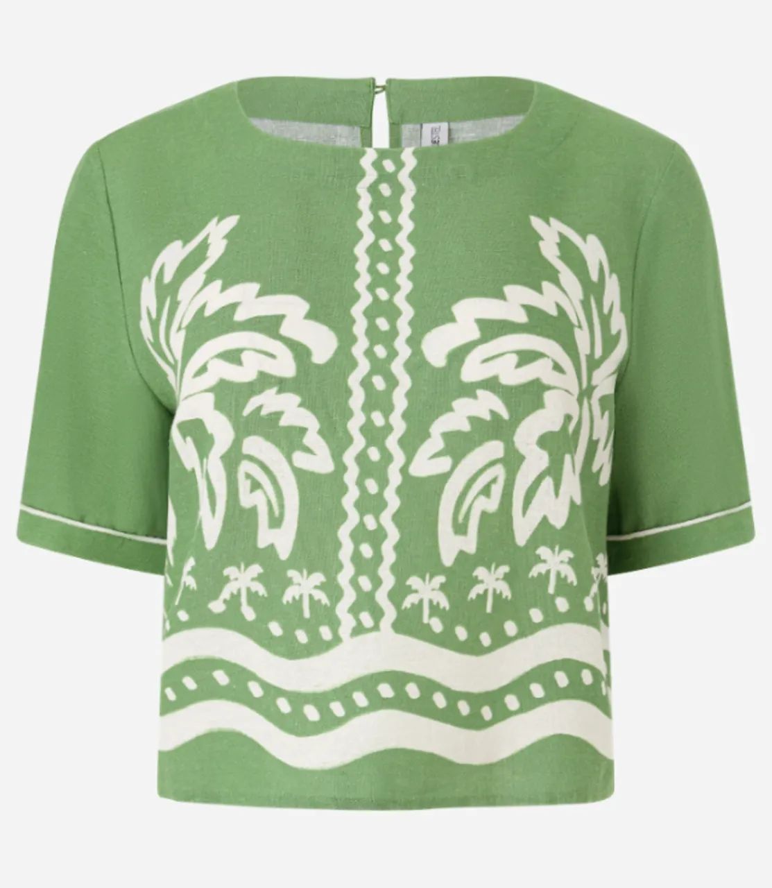 Blusa curta em viscolinho RENNER - Foto 2