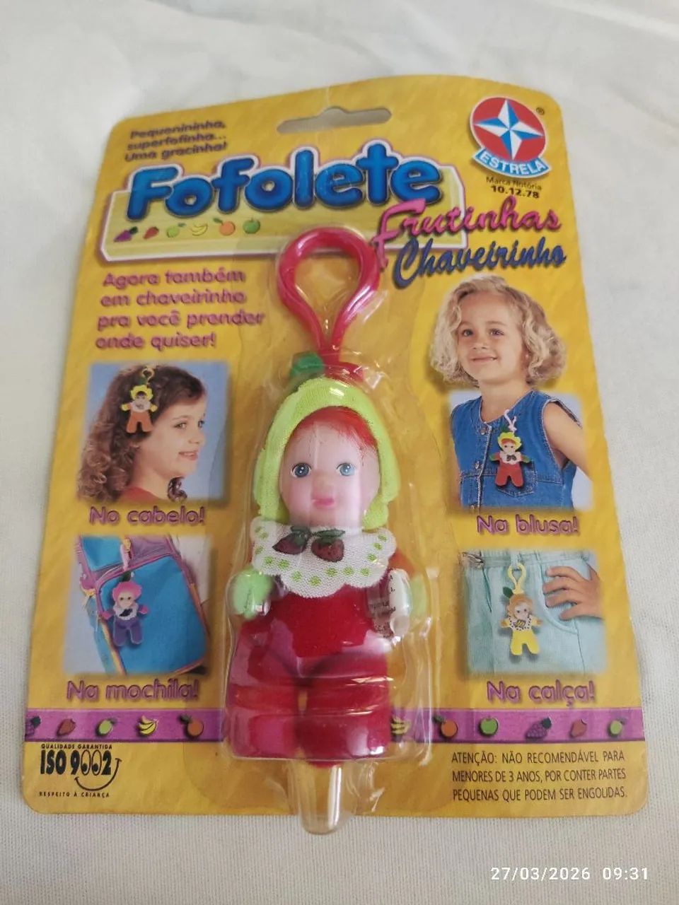 Fofolete frutinhas chaveirinho