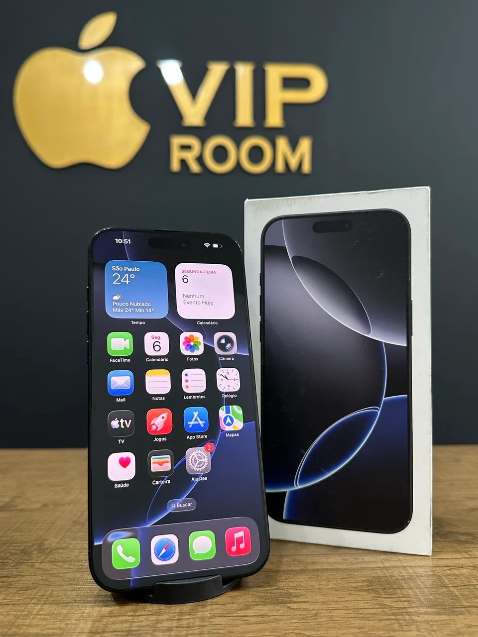 iPhone 16 Pro Max 256gb preto semi novo em excelente estado!! - Foto 5