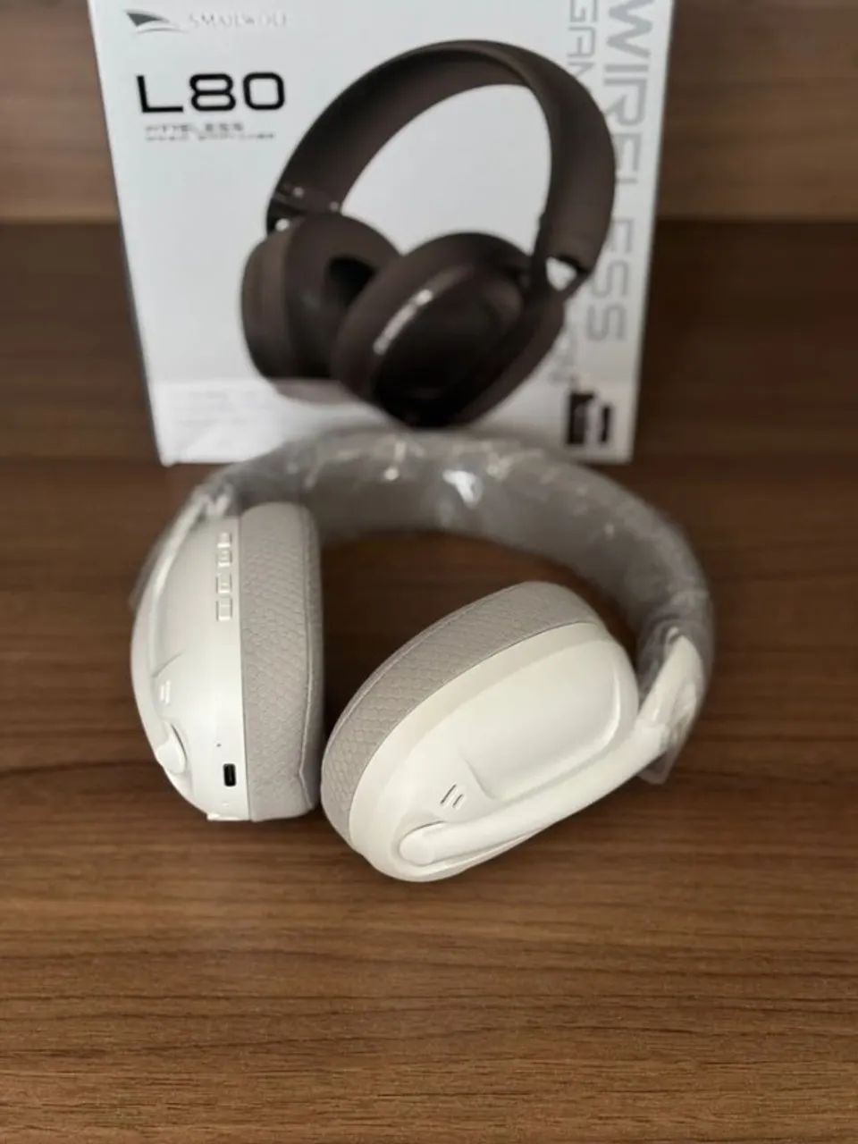 Headset Gamer SMAILWOLF L80 Branco - Novo - Foto 3