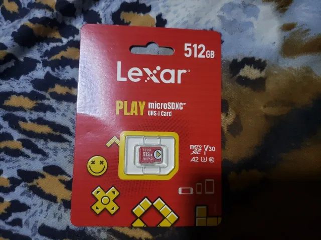 Cartão MicroSDXC 512GB Lexar Play Original Com Certificado