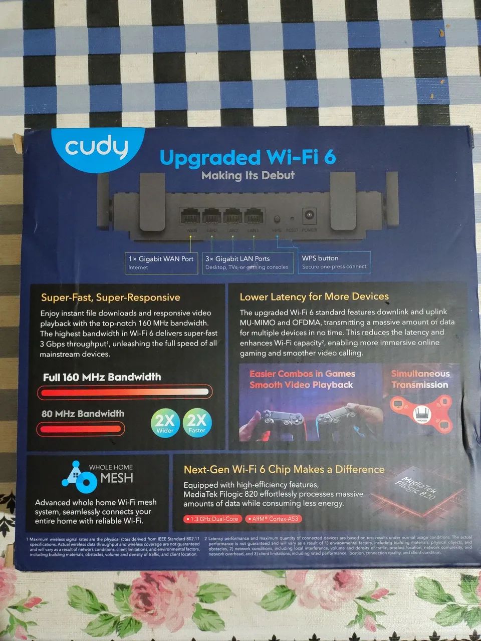 Roteador CUDY WR3000 AX3000 WIFI 6 - Foto 2
