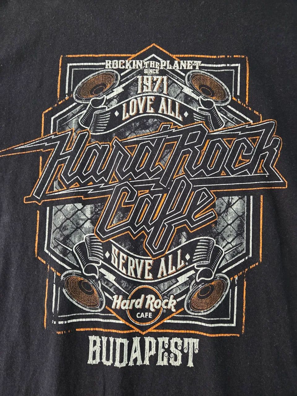 camiseta hard rock cafe budapest preta - Foto 2
