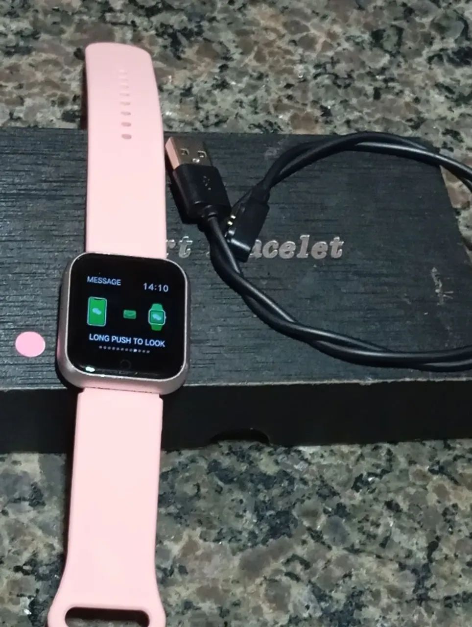 Smartwatch usado feminino com caixa e carregador  - Foto 5