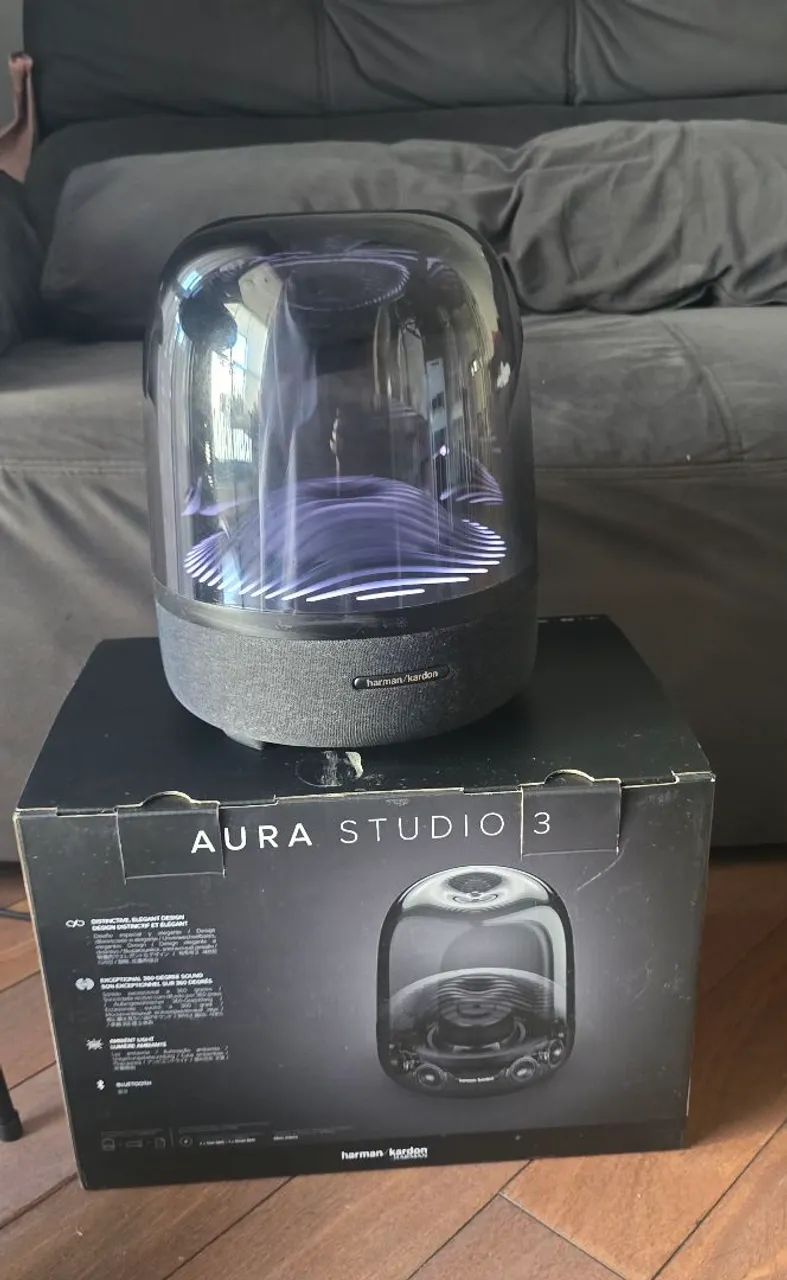 Harman Kardon Aura Studio 3 em excelente estado. Pouco usada, funciona perfeitamente.  - Foto 4