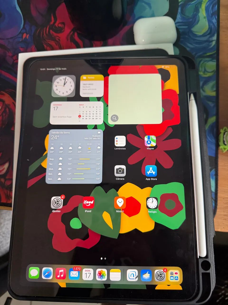 iPad Air 5ª Geração 64GB + Apple Pencil 2 + Capa Teclado - Tablets