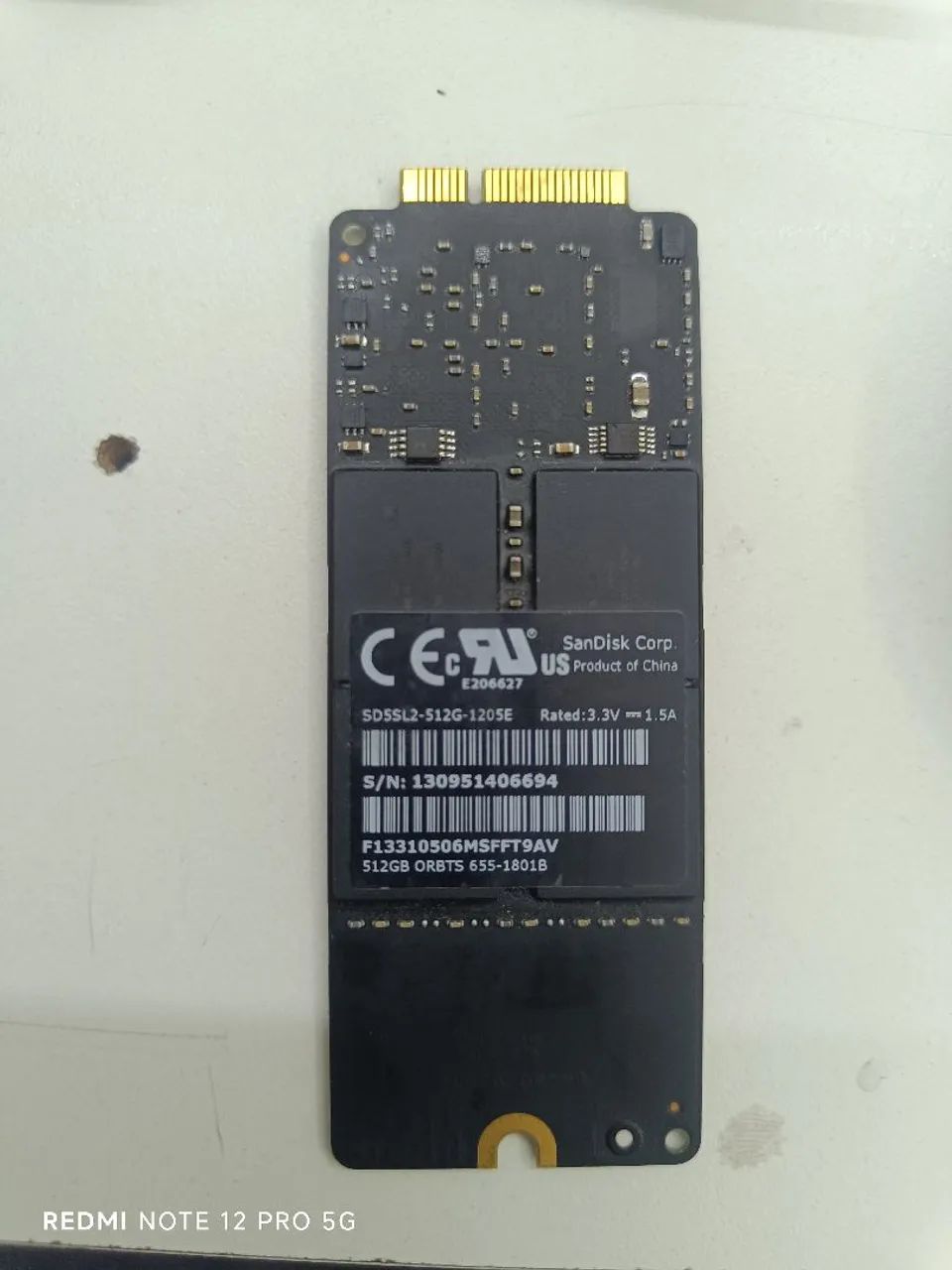SSD 512 GB pro retina 13 a1425 ano 2012 2013