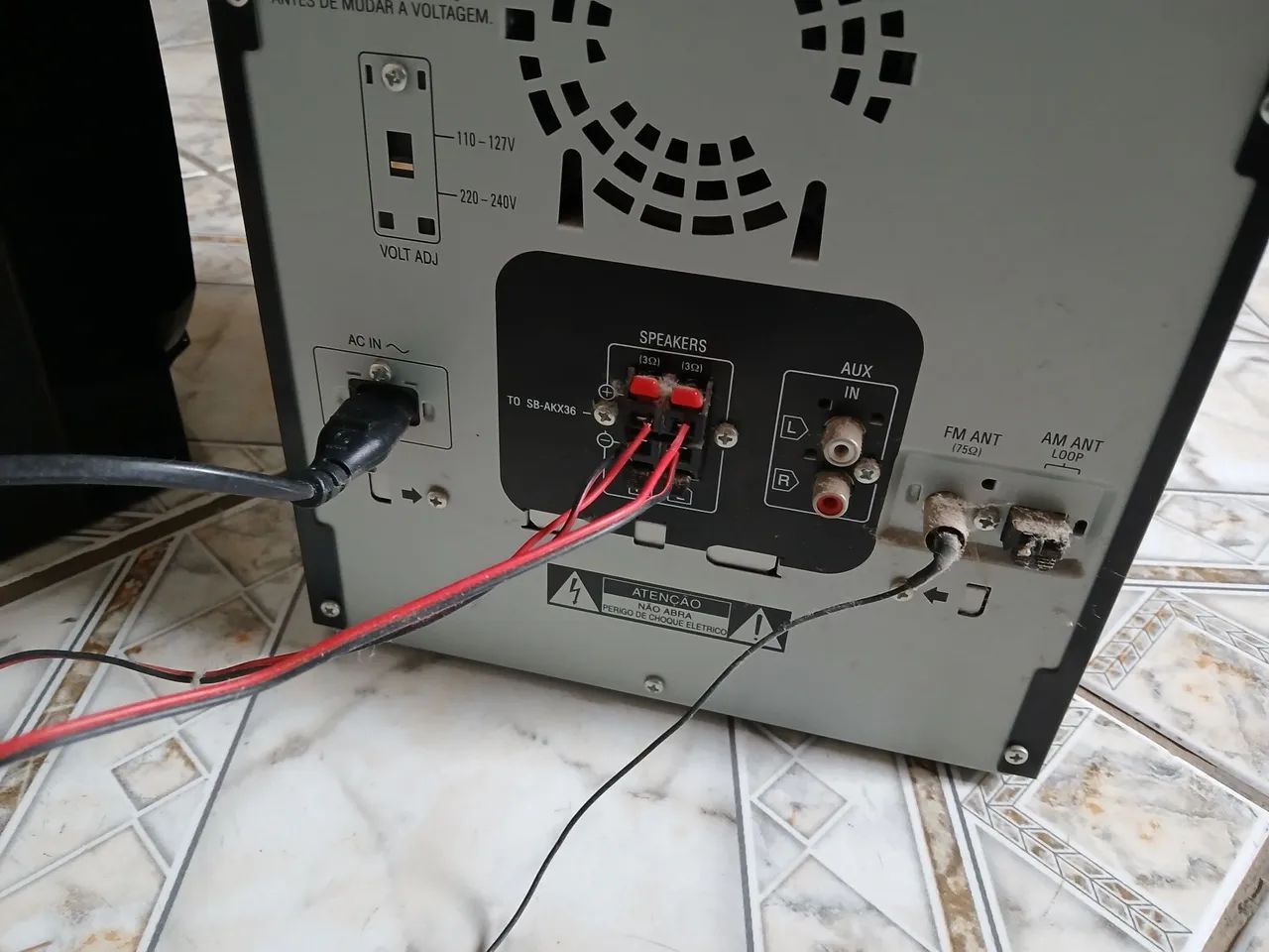 SOM PANASONIC  3 EM 1 RELÍQUIA FUNCIONANDO PERFEITAMENTE  - Foto 4