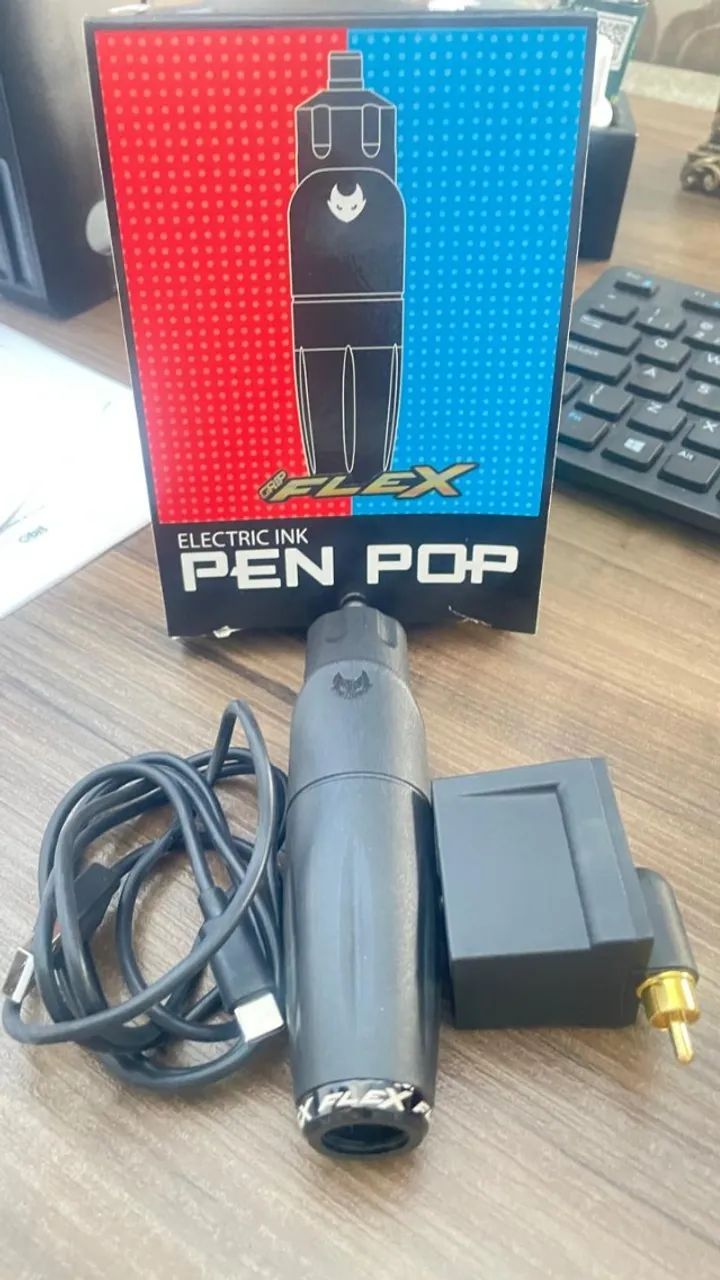 Maquina De Tatuagem e Micropgmentação Profissional Pen Pop Export Electric Ink - Foto 4
