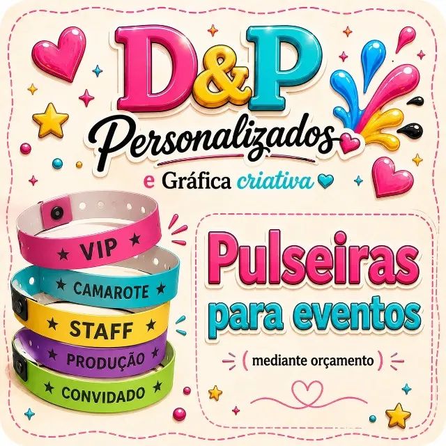 Pulseiras para eventos