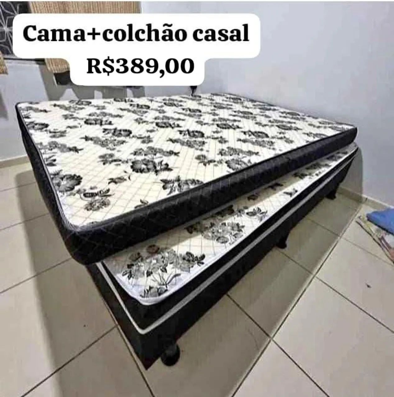 Cama + Colchão casal D20