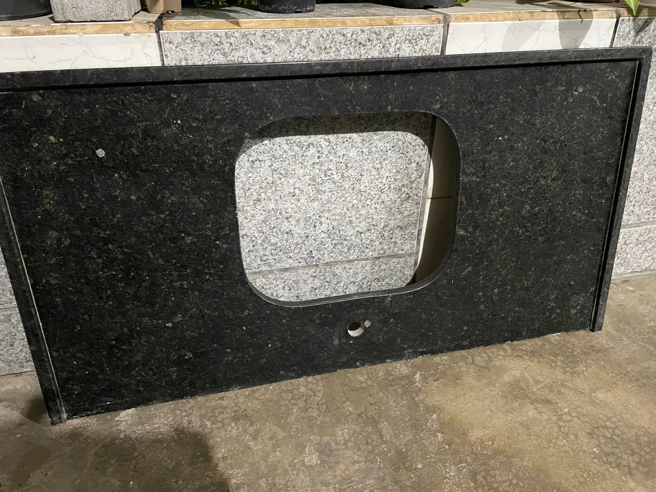 Bancada de granito Preto Absoluto