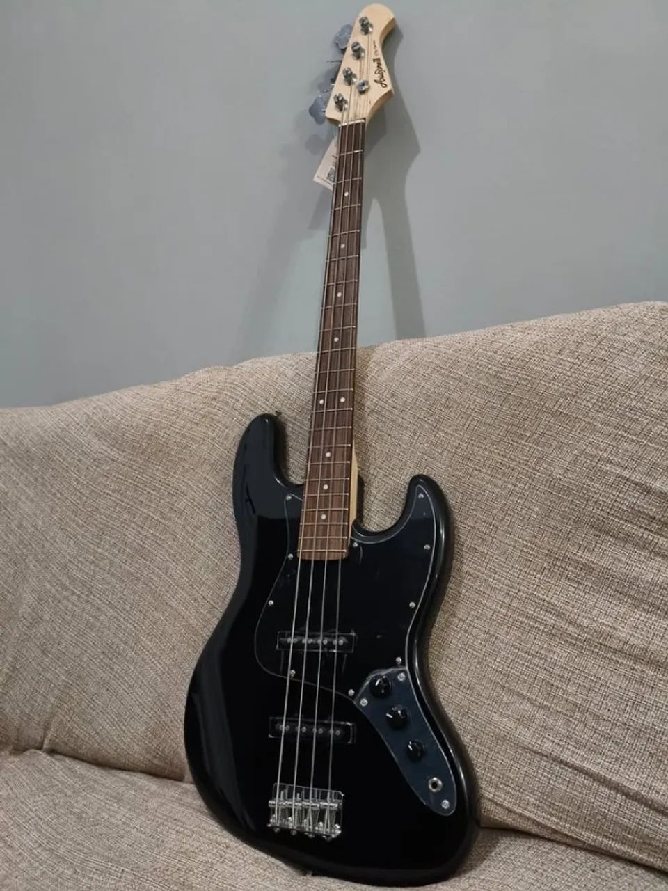  CONTRABAIXO JAZZ BASS ARIA PRO II STB-JBB 4 CORDAS PRETO (NOVO) - Foto 5