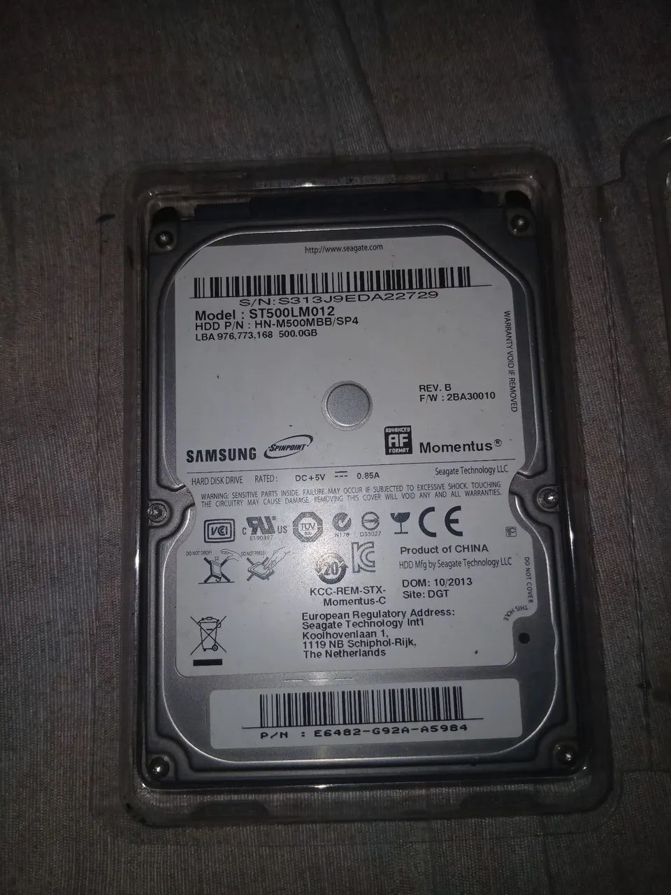 HD 500GB 2.5" Samsung / Seagate Momentus para Notebook, PS3 e PS4 - Foto 2