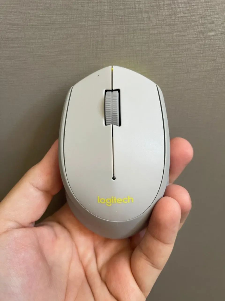 Mouse Sem Fio Logitech M280 Cinza e Verde-limão Ótimo Estado