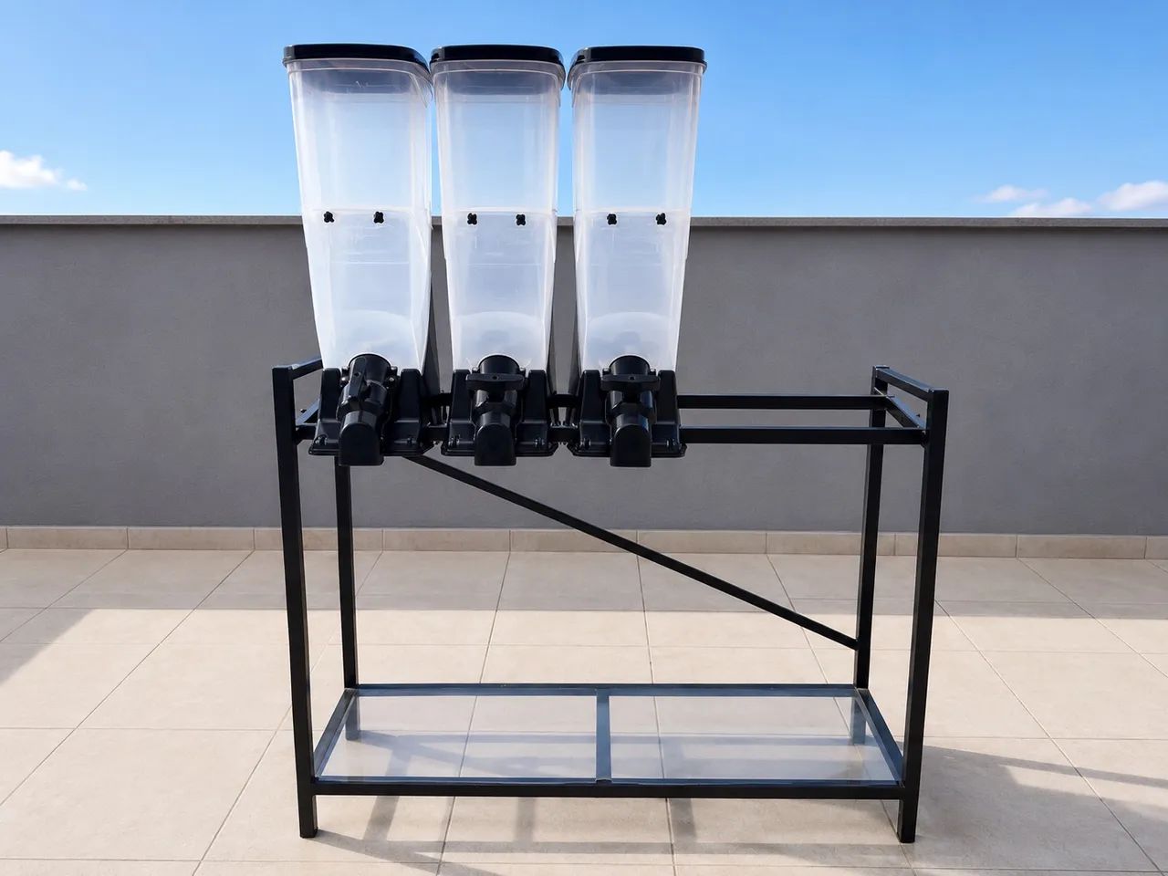 Dispenser para Ração/Grãos com 3 módulos - 30kg