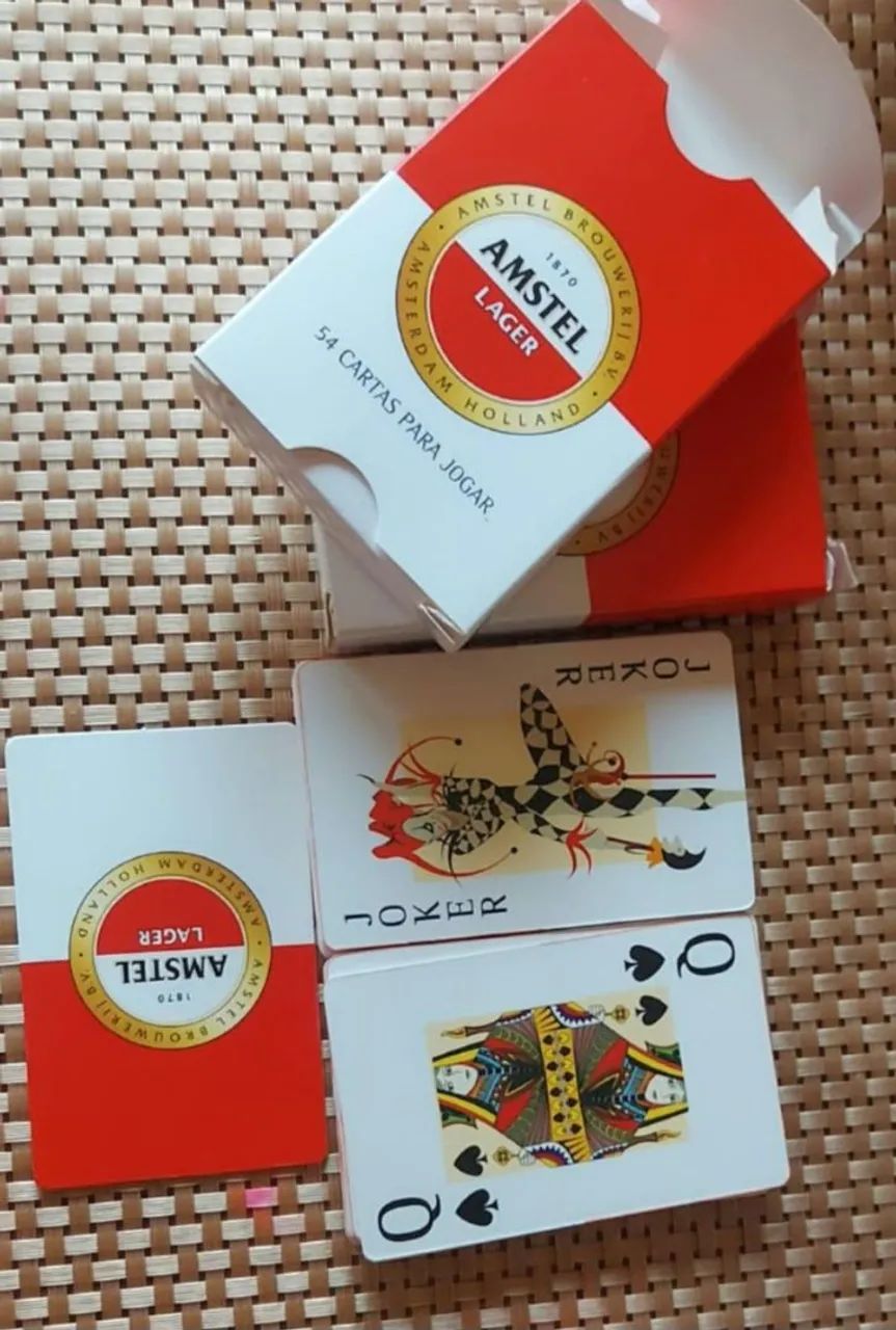 Lote 2 Baralhos Amstel Lager (2021) - Sem Uso!  - Foto 3