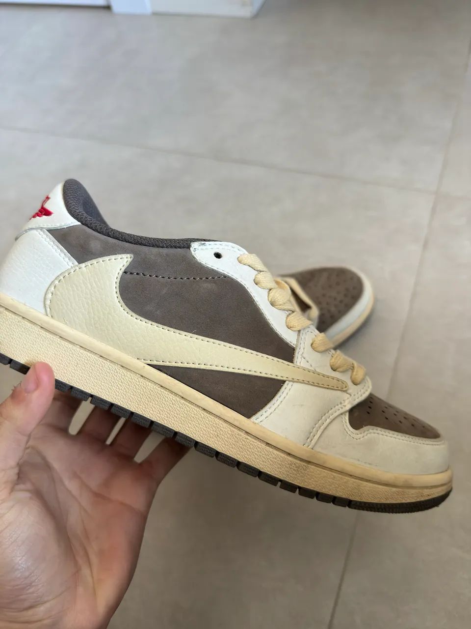 Tênis Air jordan 1 Travis scott Reverse mocha  - Foto 4