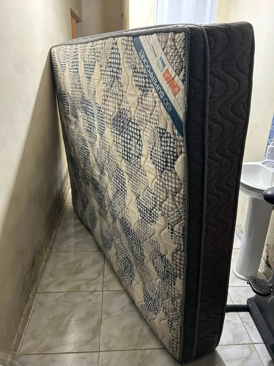Colchão Queen ISO Superpocktet de Molas Ortobom 158x198x25