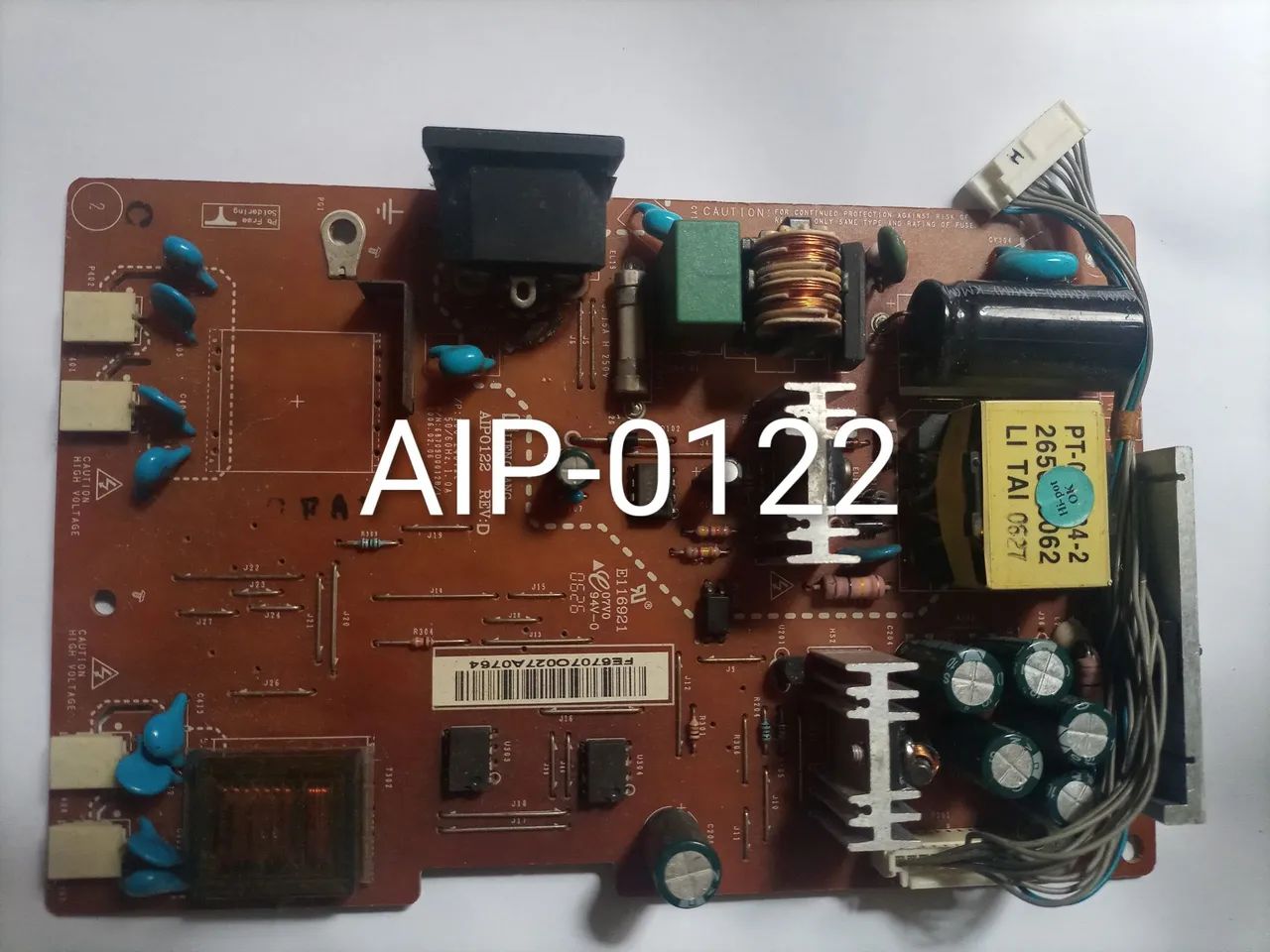 Placa Fonte  para " Retirada De Componentes Ou Conserto "