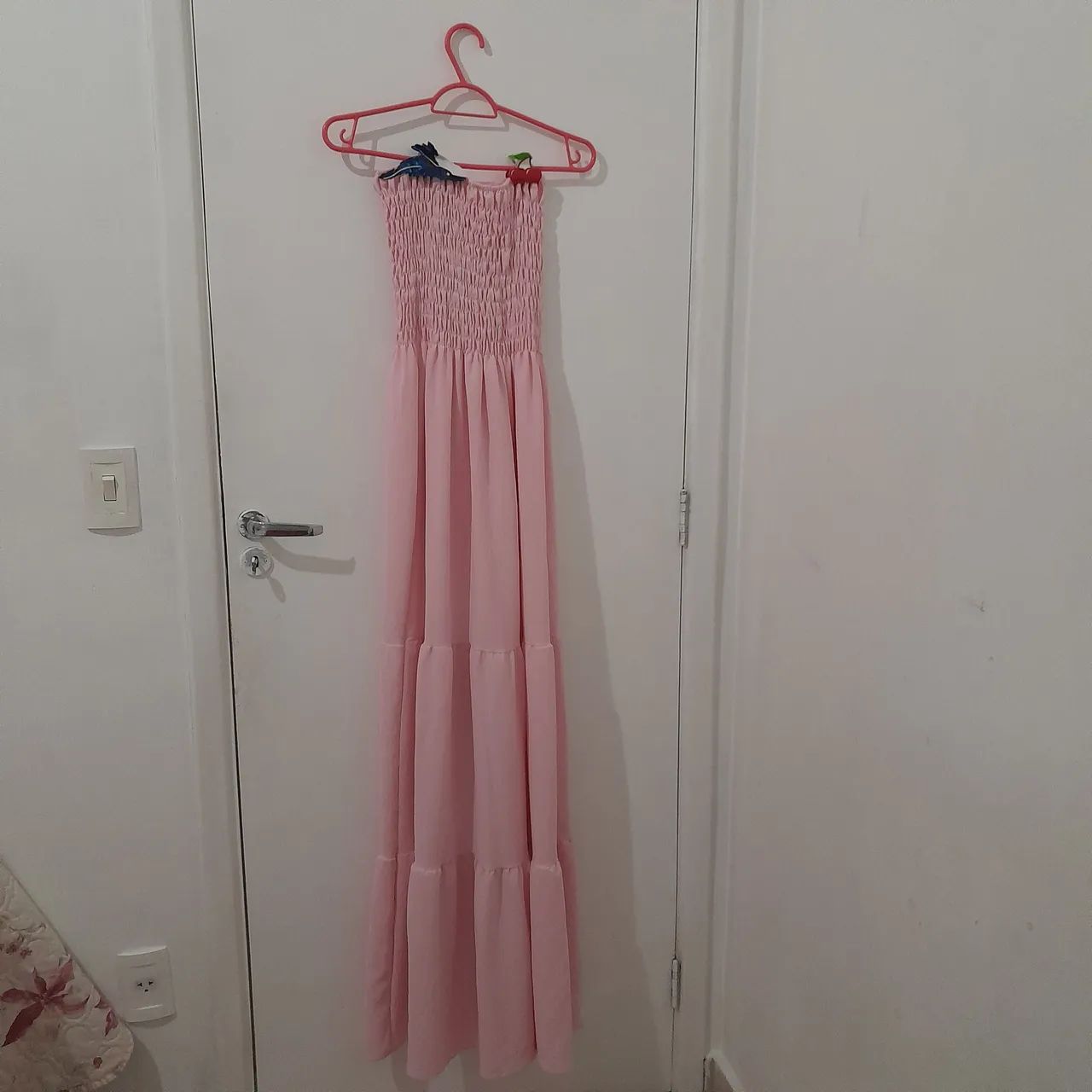 Vestido Rosa BB tomara que caia  - Foto 2