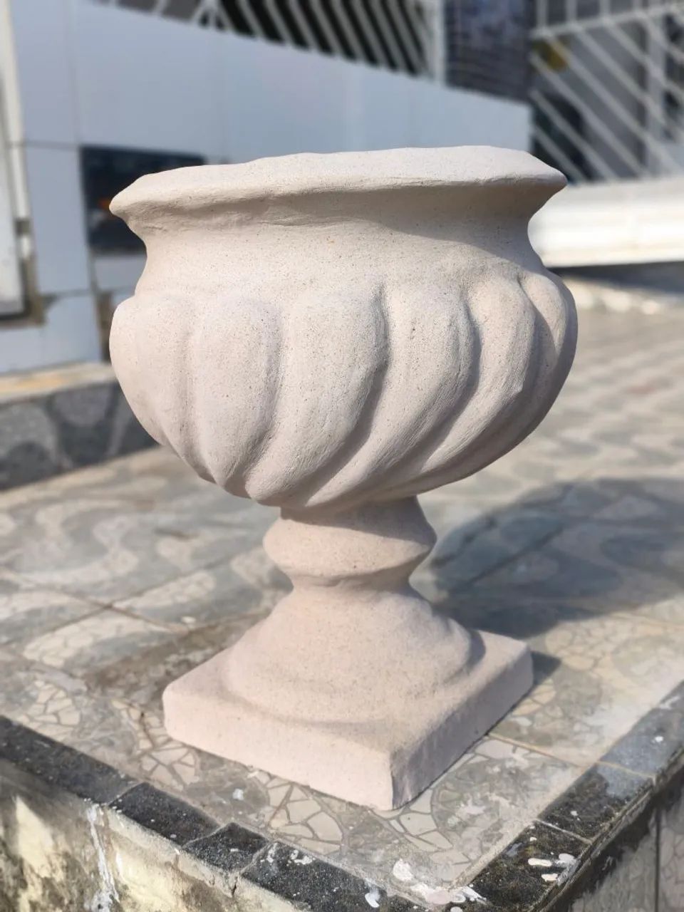 Vaso taça de cimento 