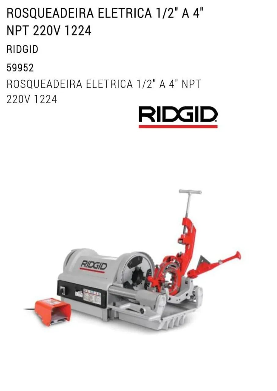Rosqueadeira elétrica 1/2