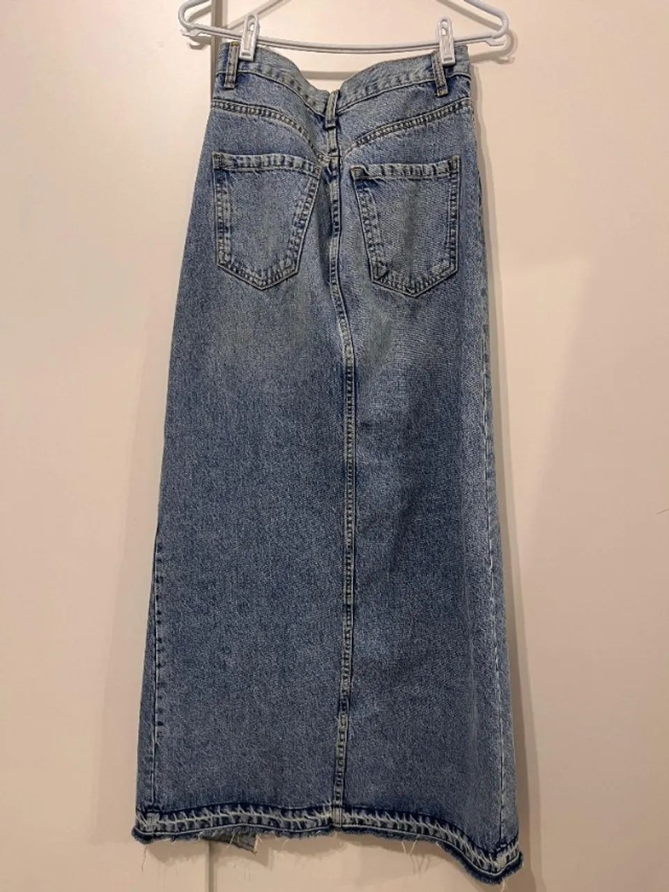 Saia jeans longa Zara PP - Foto 2