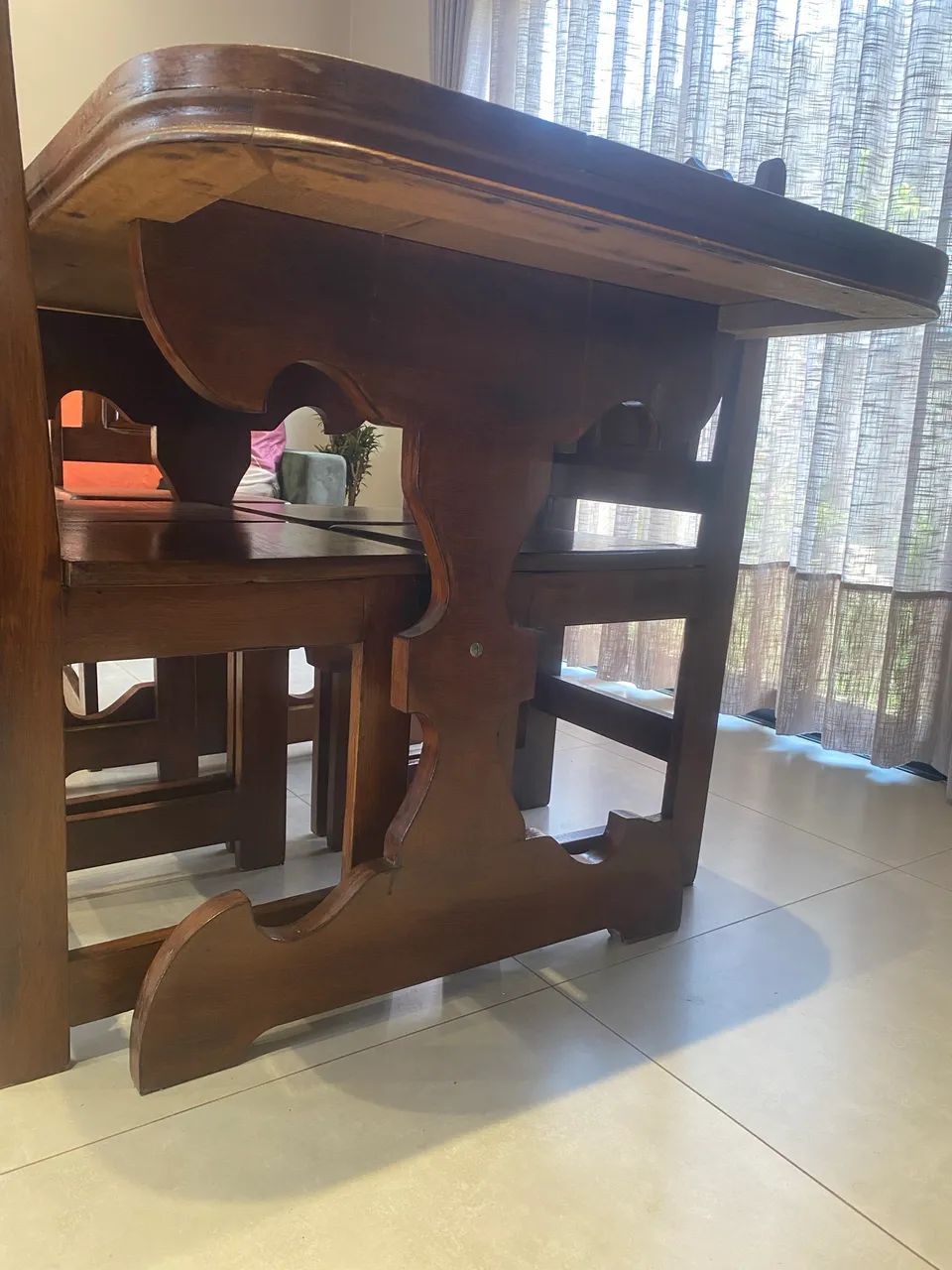 Mesa jantar de madeira - Foto 2