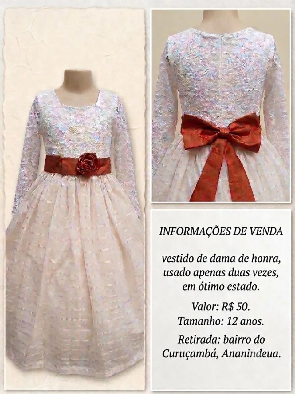 Vestido de Dama de honra 