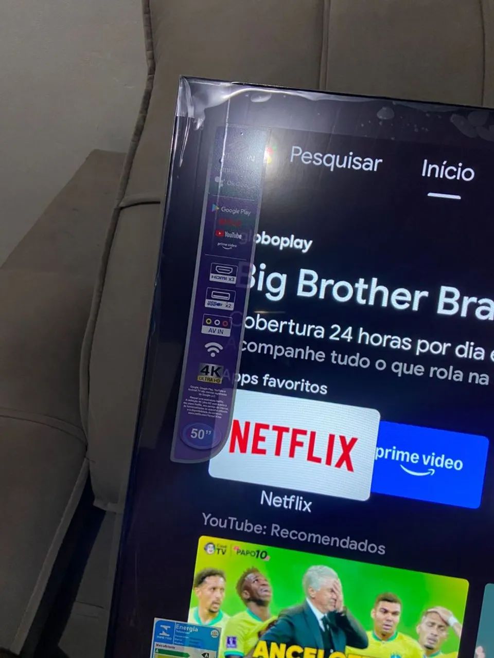 Tv vizzion 50 polegadas smart 4k