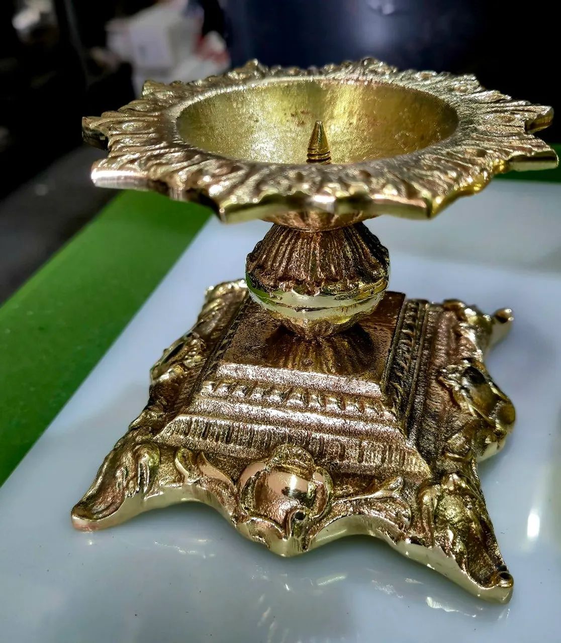 Porta velas em bronze antiguidades  - Foto 5