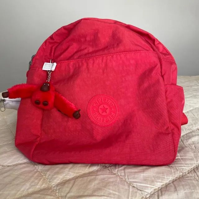 Mochila Kipling Vermelha - Pequena - ORIGINAL - Foto 2