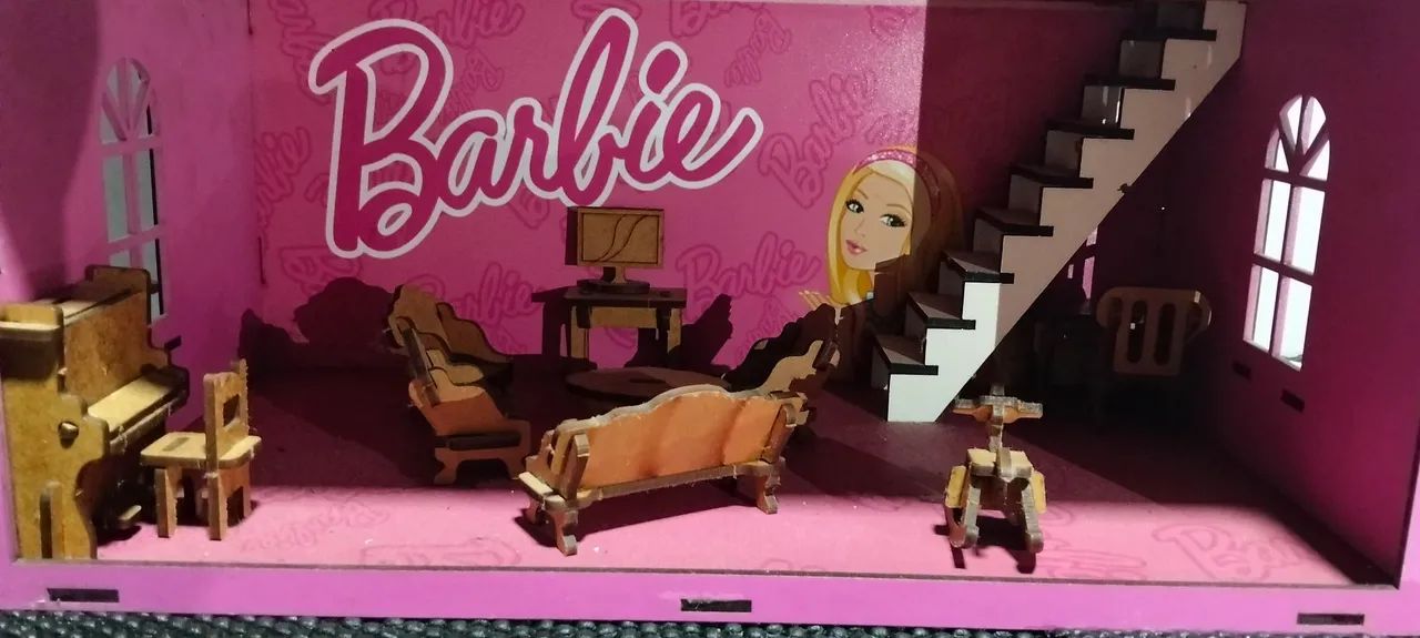 Casa de boneca Barbie MDF  - Foto 3