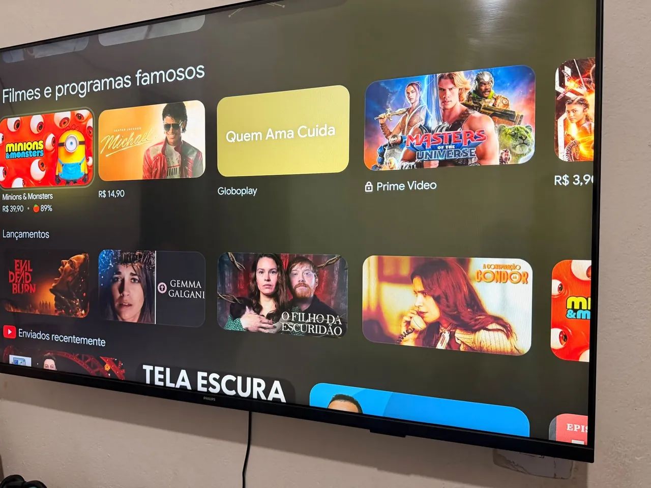 Tv Philips 55 polegadas 4k Smart Android  - Foto 2