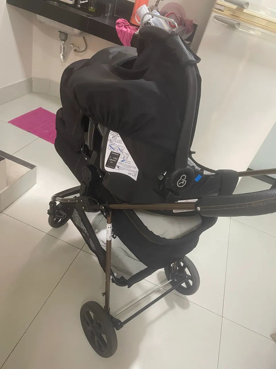 Carrinho de bebe 3 em 1 - Foto 2