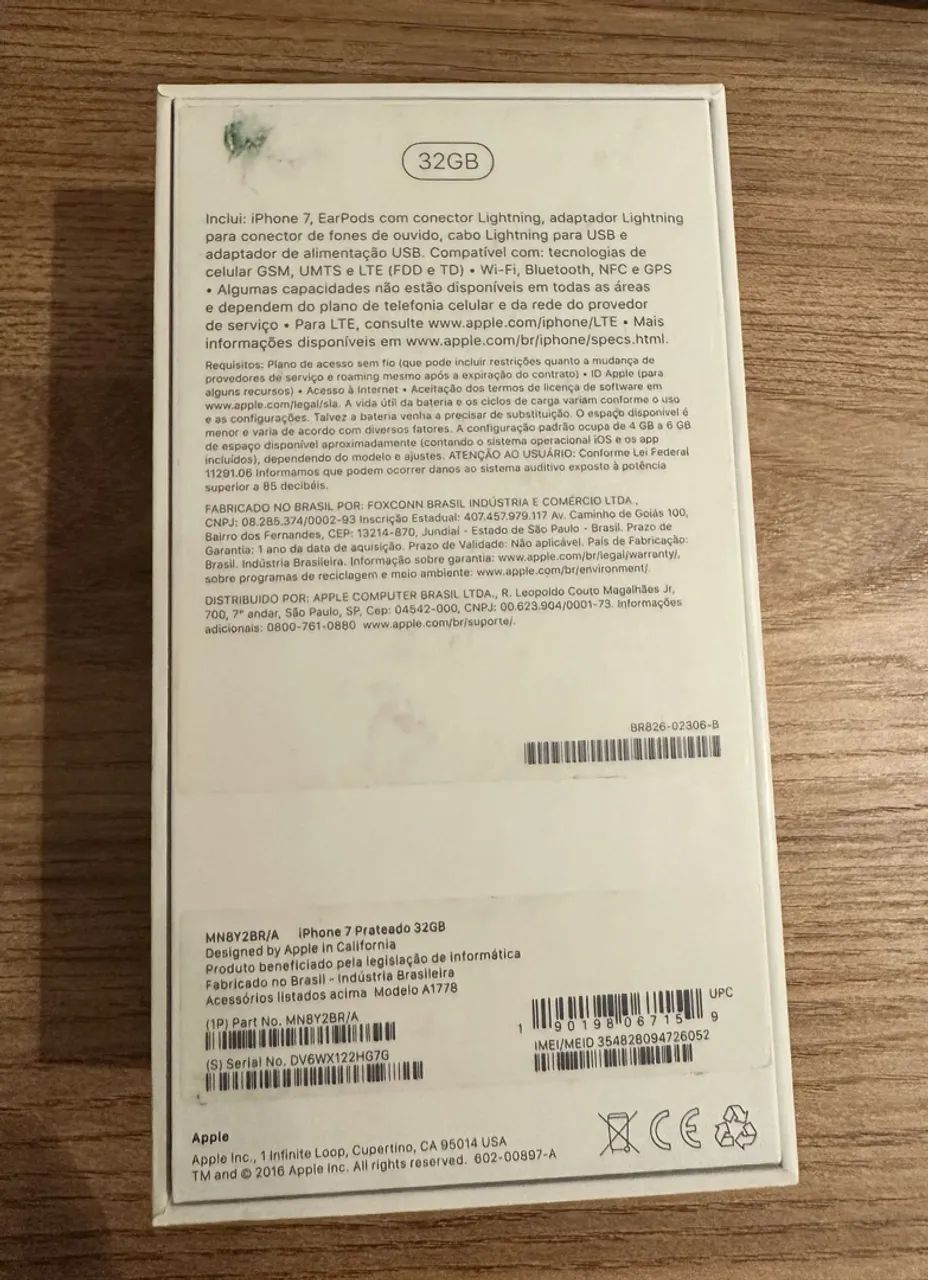 iPhone 7 32GB Prateado Original Apple na Caixa - Foto 2